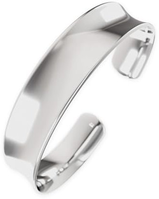 Fly Style Armreif aus 925 Sterling Silber - offen und verstellbar Silber-Armspange, Breite:16 mm