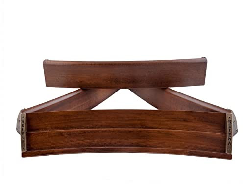 Helena Wood Art, Handgefertigtes Oval Rummy Set aus Holz inklusive Tasche, Okey Takimi, 100% Holz, Luxus Edition