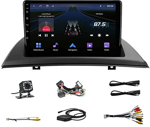 Android 10 Autoradio per B-MW X3 E83 2004-2012, 9 IPS Touch Screen GPS Navigazione Ricevitore Video WiFi Bluetooth BT FM/RDS Controllo del Volante USB Mirror Link Dab DSP Carplay
