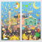Shinybox Ramadan Fensteraufkleber, 9 Blätter Eid Ramadan Muslim Aufkleber, Ramadan Mubarak Fenstersticker, Stern Halbmond Fenstersticker Eid Mubarak Selbstklebend, Eid Mubarak Dekorationen(A)
