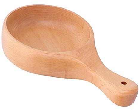 Bol en bois Vaisselle en bois Saladier Bol à nouilles Bol à soupe en bois Riz Bol à céréales Poignée avec trou de suspension Fournitures de cuisine pour la maison(gros)