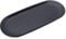 PIQIUQIU 1 bandeja negra, 23 x 9,5 cm, de acero inoxidable, ovalada, cosmética, bandeja decorativa, para té, llaves, velas, plato decorativo para joyas