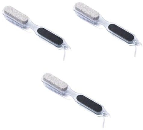 FOMIYES 3stücke Fußpflege Mit Funktionen Pumice Stone Fußfeile Nagelbürste Und Hornhautentferner Für Effektive Entfernung Von Abgestorbener Haut Und Callus Für Heim-spa-behandlungen