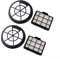 Emiif 2 Motor Protection Filters & 2 Exhaust Filters Replacement For Russell Hobbs RHCV1611 Compact XS Cylinder Vacuum Cleaner
