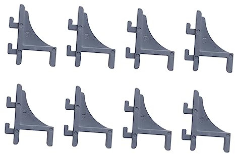 iplusmile 8pcs Freezer Hooks Refrigerator Shelf Clips Cooler Shelf Brace Kinds of Fridges Random Color