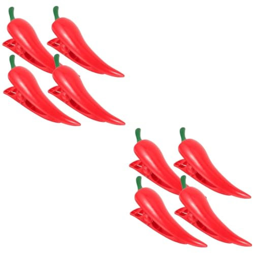 MAGICLULU 8piezas De Toalla De Playa Forma De Pimiento Clips Antiviento para Sillas De Playa Soporte para Toallas y Ropa