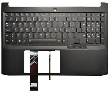 Laptop UK Keyboard Compatible for Lenovo IdeaPad Gaming 3-15IHU6 3-15ACH6 Palmrest Upper Cover Case Backlit AP39J000900 SMC1C04087