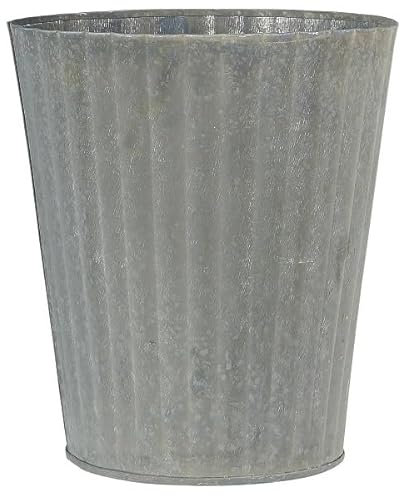 Ib Laursen Metalltopf mit Rillen konisch H: 20 cm, IL01010 / 57215-18