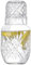 Cerchi Il Set Da Notte Chase Chic Con Caraffa E Bicchiere In Vetro,Pitcher Da 20 Oz E Tazza Da 5,4 Oz,Glass Water Jug Succo Pitcher Con Bicchiere Tumbler Per Comodino Cucina Pattern Crabapple