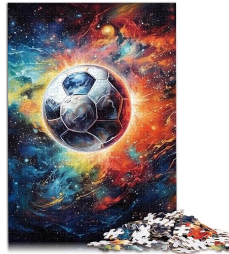 Jigsaw Puzzles Star Football 1000 Piece Jigsaw Puzzles Wood Puzzle Toys Puzzles Educational Games Stress Relieving Puzzles （50x75cm）