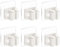YSBCNK 6 Pcs Broom Holder Wall Mounted, Mop Holder Wall Mounted, Broom Holder, Brush Holder Wall Mounted, For Office, Closet, Garden Garage, Bathroom, Kitchen (White)