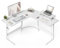 CubiCubi Gaming Tisch Eckschreibtisch 120 x 120 cm, Schreibtisch L Form für Gaming, Ecktisch Computertisch Mit Monitorständer, Platzsparend, Einfach zu Montieren Eck Tisch, Weiß