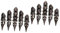Ciieeo 2 Sätze Langer Ring Retro-ring Punk-ring Kreativer Ring Geschenkring Party-ring Coole Ringe Fingerringe Schmuck Krallenringe Dekorative Fingerringe Legierung Black 5 Stück * 2