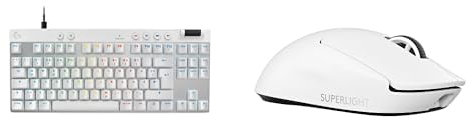 G PRO TKL Rapid Keyboard (German Layout - Linear) + G PRO X Superlight 2 Gaming Mouse EER2 - White