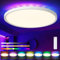 queffigle RGB LED Plafoniera 30cm 3200LM Dimmerabile 3000-6500K con telecomando, lampada a basso profilo, luce ambientale con timer e memoria per camera da letto e soggiorno