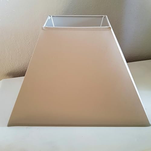 Lampenschirm-Trapez lang in Taupe Look für TischLampe