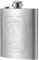 Jack Stainless Steel Hip Flask, Pocket Flask Whisky Flask Fit for Hiking Party and Barbecue, 7 oz