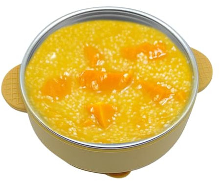 Gcerfby Recipientes Para Alimentos De Bebé - Boles De Acero Inoxidable Con Sujeción Antideslizante | Vajilla Termorresistente con Manga de Silicona Reutilizable, Cubiertos Doble Capa para Viaje y