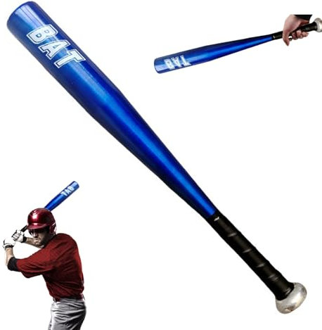 Ligeinsrk Mazza da baseball da 20 pollici portatili robusti in lega di alluminio in metallo bastoncino bastoncino leggero per allenamento esterno, metallo, attrezzatura