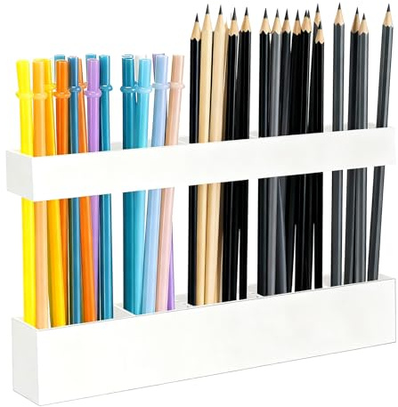 TMZELOA Strohhalm Organizer, Wandmontierte Trinkhalme Aufbewahrung, Acryl Strohhalm Halter mit Doppelseitigem Klebeband, Aufbewahrung Schranktür Innen Strohhalme, Straw Holder Strohhalme-Halter