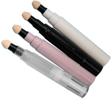 PAMINGONO 4 Stück Lipgloss Fläschchen 5ml aus Pp Undpc Klein und Leicht für Reise und Make Up Aufbewahrung Praktische Leere Kosmetiktuben zum Nachfüllen