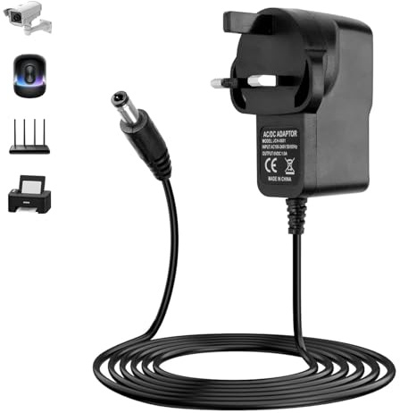 1PC 6V 1A Charger Power Supply Adapter with 5.5mmx2.5mm Plug AC/DC Adapter | 100-240V 50/60Hz for Blood Pressure LED Strip Lights Television Cameras Monitor CCTV Camera Toys Electric Fans Sensor Black