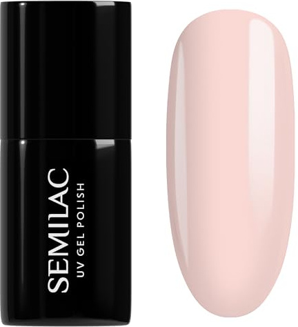 Semilac UV Nagellack 964 Jelly Nude 7 ml – Halbtransparentes Nude mit Jelly-Glass-Finish – Inner Glow Kollektion