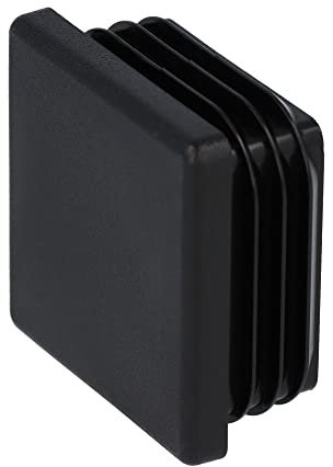 GleitGut 4 x bouchons de tube 50 x 50 mm embout tube carré bouchon plastique noir