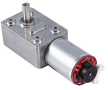 DC 12V Moteur de Réduction Turbine à Engrenage à Couple élevé avec Codeur 10/20/30/40/100RPM(100RPM)