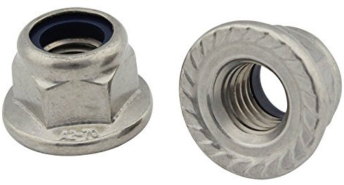 Flanschmuttern mit Sperrverzahnung (selbstsichernd) - M10 - (40 Stück) - DIN 6926 - Edelstahl A2 (V2A) - Stopmuttern/Sicherungsmuttern - SC6926 | SC-Normteile®