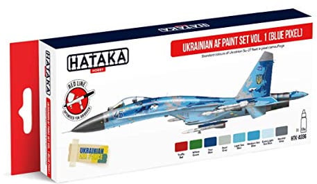 Hataka Hobby HTK-AS96 Ukrainian AF Paint Set Vol. 1 (Blue Pixel)