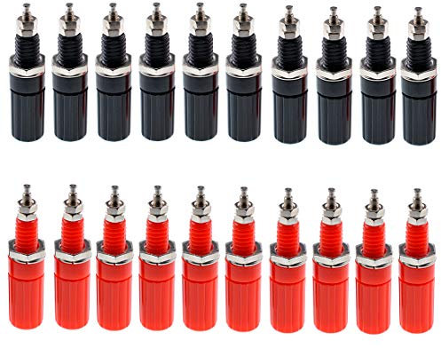 Oiyagai 20 Stück Verstärker Terminal Stecker Bananenstecker Buchse Panel