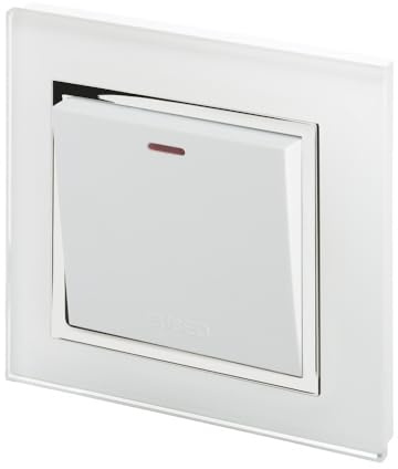 Retrotouch 01760 White Crystal CT 13A DP Switched Fused SPUR