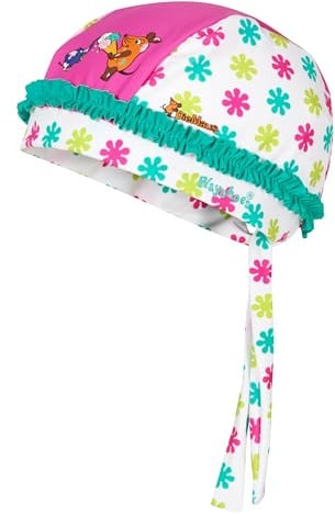 Playshoes Foulard Con Protezione Uv, Copricapo con cuffia da bagno Unisex - Bambini e ragazzi, Il Topo Fiorisce, 55