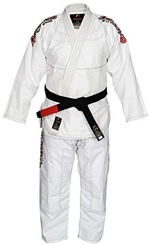 Malino BJJ Gi full sublimering brasiliansk Jiu Jitsu kimono 100 % bomullspärlväv 450 gsm – perfekt för tävling eller träning