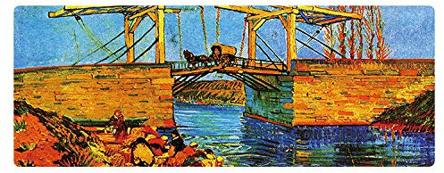 Artiste Peinture à l' huile Grand caoutchouc tapis de souris Personnalité Paysage transport tapis de souris personnalisé personnel 15.7X35.4X0.12 dans