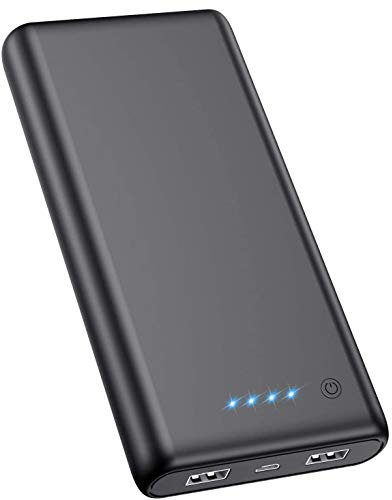 Power Bank 24800mah, Feob Powerbank 【Doppia Uscite 2.1A】 Caricabatteria Portatile Batteria Externa Ricarica Rapida per iPhone 12 13 11 X XS MAX 8 6s 7 Samsung S20 S10 Huawei Google LG