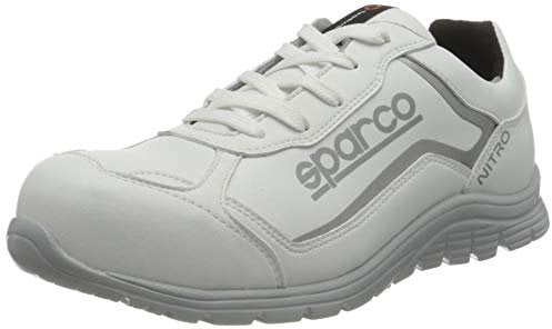 Sparco Unisex Nitro Industrial Shoe, Bianco, 45 EU