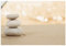 ARTland Wanddeko Wandtattoo selbstklebende Vinylfolie Asien Zen Wellness Spa Wasser Sand Steine R2PT