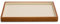 Oirlv Massivholz Flaches Schmucktabletts,Stapelbar, Schmuckschublade,Organizer,Schaukasten,Schmuckhalter(Cremeweiß)