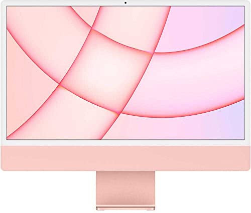 Apple iMac 24 All-In-One Desktop PC System (Mitte 2021), M1, 8GB RAM, SSD 256GB, M1 8-core GPU, macOS Big Sur, INT KB, Pink