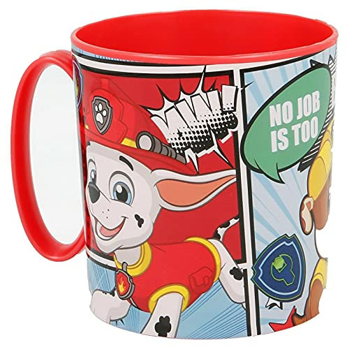 Gold1 Kids Character Licence Mug 350ML Drinking Re-Usable Plastic Cup Microwave Safe (Paw Patrol Boys)