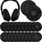 100 Pezzi Copri Cuffie, Copricuscino per Cuffie, Proteggi Cuscinetti Auricolari, Cover per Cuffie Sanitarie, Copertura per Cuffie Tessuto Non Tessuto, per Maggior Parte Delle Cuffie Auricolari (Nero)