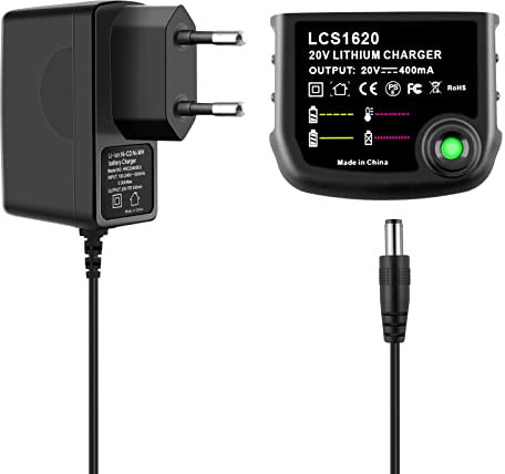 ADVNOVO 12V 16V 20V LCS1620 Caricabatterie Sostituzione per Black and Decker LCS1620 Caricabatterie per B&D Li-ion Batteria LBXR20-OPE LBXR20 LB20 LBX20 LBX4020 LB2X4020 LBXR2020-OPE BL1514 LBXR16