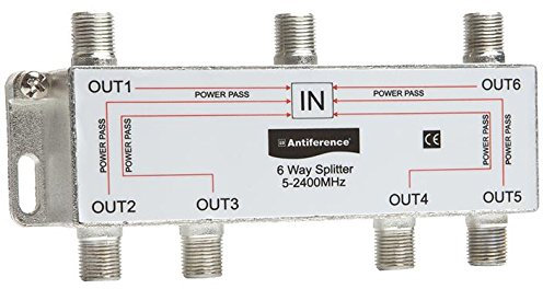 (ANTIFERENCE) SPLITTER INDOOR AS06 - Amplificadores de antena/satélite, equipo satélite de antena de distribución