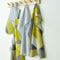 Catherine Lansfield Larsson Geo Two Pack Tea Towels Ochre