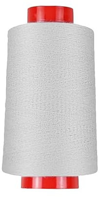 Overlockgarn in 80 Farben, 4000 m Konen, Overlock Nähgarn in Industriequalität (0162 - Silbergrau)