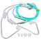 Zunate Air Acoustic Tube Headset, Air Tube Earbuds Ergonomisches 3,5 Mm Air Tube Headset, Strahlungsfreie Rauschunterdrückung für Laptop Tablet Walkie Talkie(Grün)