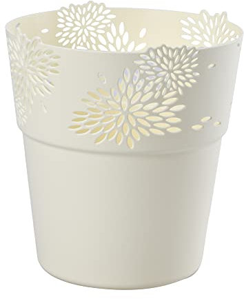 VERDENIA Cache-Pot de Fleurs, crème, 13 x 13,9 cm