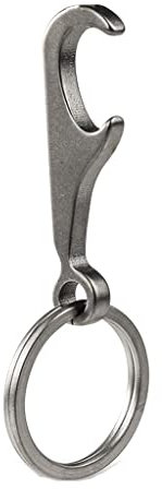 RJJ Alliage de titane décapsuleur porte-clés pendentif hommes personnalité créative voiture chaîne porte-clés anneau pendentif (Color : Black, Size : One size)